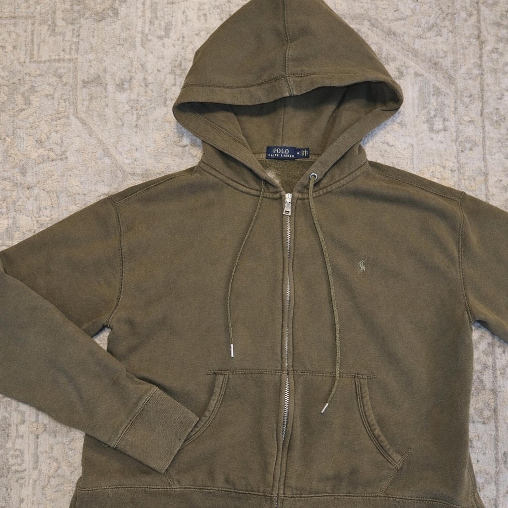 Ralph Lauren Olive Green Hoodie Sweater